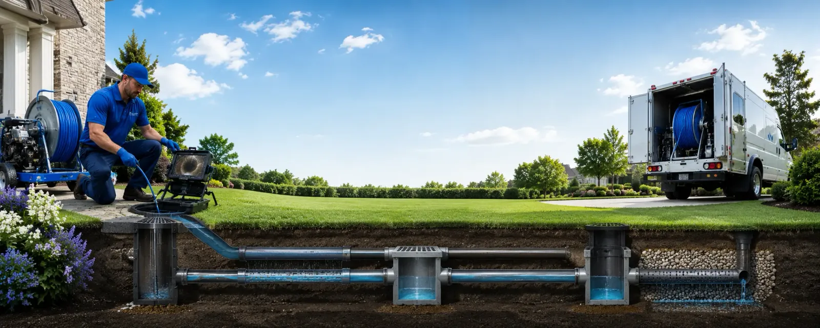 Outdoor drain cleaning information for Whiting, ME